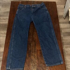 Wrangler Men's Dark Blue Straight Jeans